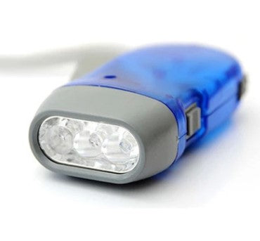 Dynamolampe Blå