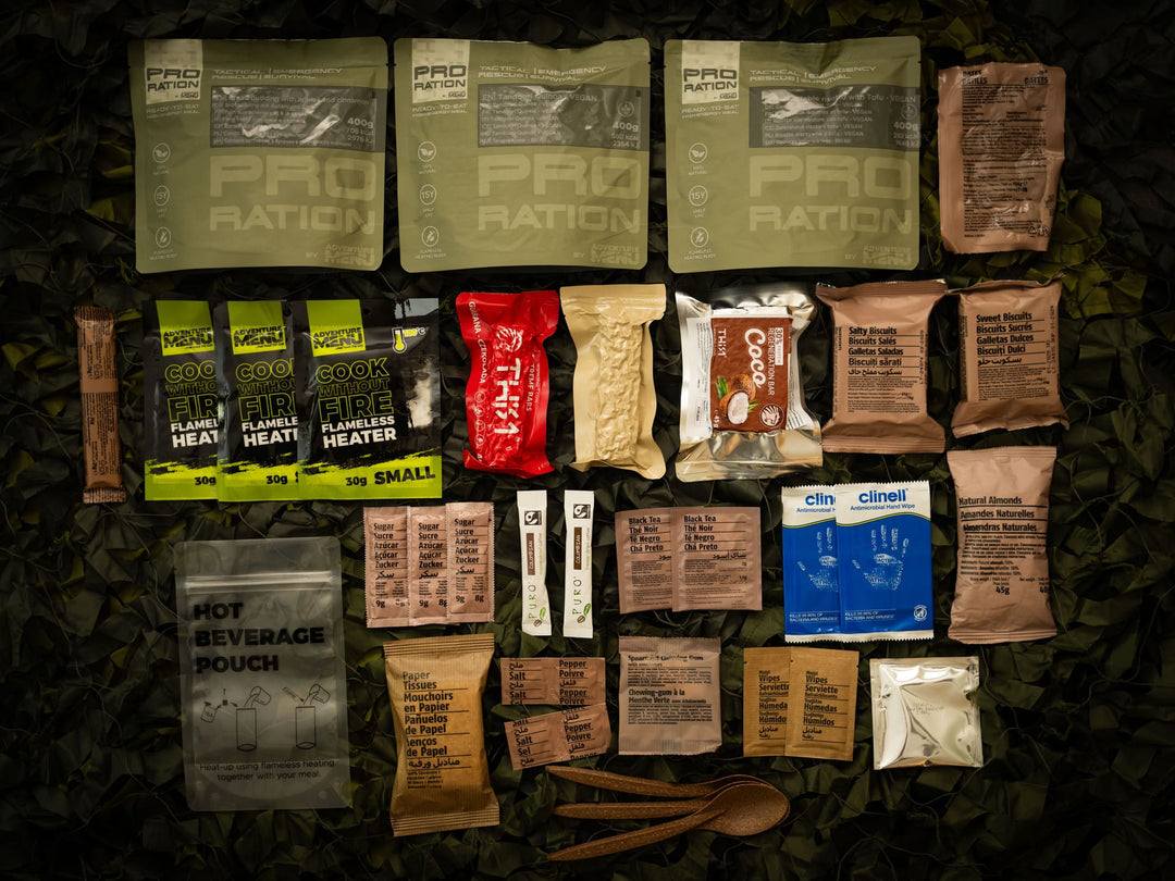 Pro Ration Ultimate Tactical Ration Full Day Menu Vegetar