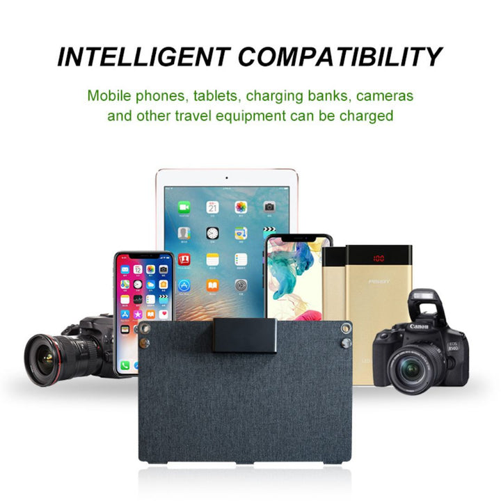 Bærbart solcellepanel