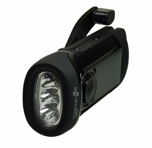 Powerplus Barracuda Dynamo og Solcelle Lommelykt